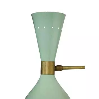 Пара латунных итальянских настенных светильников Diabolo середины 1950-х годов