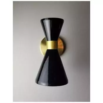 Пара латунных итальянских настенных светильников Diabolo середины 1950-х годов