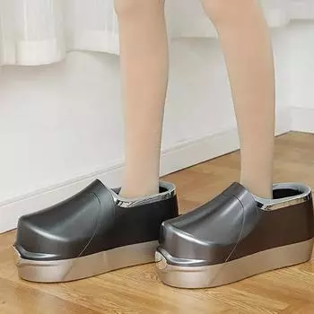 Пара многофункциональных переносных инфракрасных массажных ботинок для мышц ног, перезаряжаемых, способствующих циркуляции крови, с подогревом и электрическим массажем