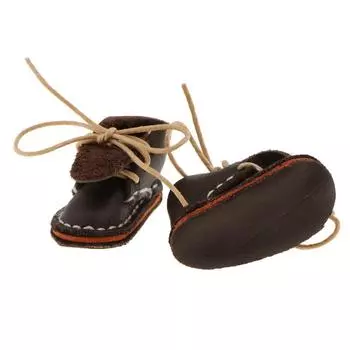 Пара модных туфель на шнуровке для 12-дюймовой куклы Blythe, коричневые