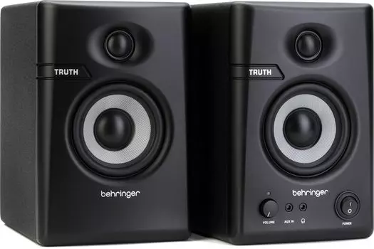 Пара мониторных динамиков Behringer серии TRUTH, дюймовый низкочастотный динамик, модель TRUTH 3.5 3.5 чёрный