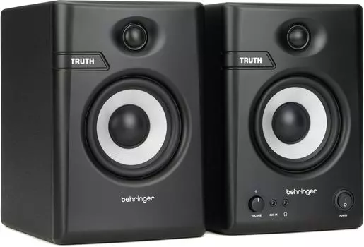 Пара мониторных динамиков Behringer серии TRUTH, дюймовый вуфер, модель TRUTH 4.5 4.5 чёрный