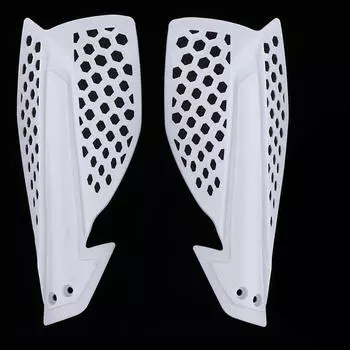 Пара мотоциклетных защитных ограждений из АБС-пластика, 7/8 дюйма, падающий руль, белый, как описано