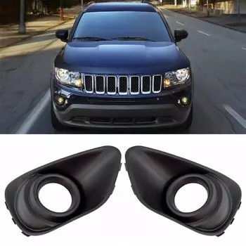 Пара Накладка на рамку противотуманной фары для Jeep Compass 2011-2017 68109870AA 68109871AA