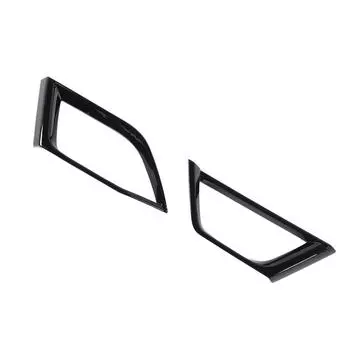 Пара накладок на боковые воздуховоды центральной консоли слева и справа, простая установка, накладки на дефлекторы кондиционера для чёрный