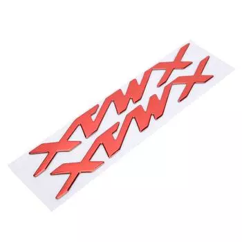 Пара наклеек-эмблем для мотоцикла, трехмерные наклейки для XMAX XMAX 125 250 400(желтый ) красный