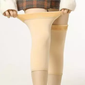 Пара наколенников, термоэластичные нескользящие подтяжки, защита наколенников, компрессионный рукав для женщин One Size чёрный