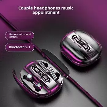 Пара наушников Два уха Четыре уха Внутриканальные наушники TWS Беспроводные Сверхдолгое время работы батареи Дисплей чёрный