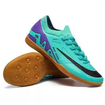 Пара обуви, новые мужские и женские футбольные бутсы, бутсы для студентов, с плоской подошвой для закрытых помещений, с плоской подошвой для тренировок и соревнований. 35