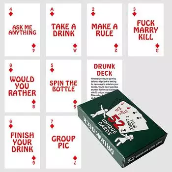 Пара Пьющих Покер Карточный Игровой Набор Для Взрослых Вечером Интерактивный Игровой Набор