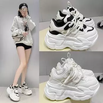 Пара папы обувь женские платформы кроссовки кроссовки для женщин кроссовки для женщин 35 белый