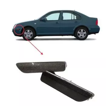 Пара передних бамперных фонарей, боковых габаритных огней, крышки указателей поворота для VW Golf Jetta