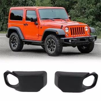 Пара передних бамперов противотуманных фар Крышка лампы для Jeep Wrangler 13-17 LH+RH