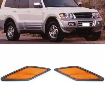 Пара передних боковых отражателей-указателей поворота для Mitsubishi Pajero Montero 2000-2003