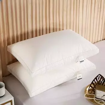 Пара подушек для домашнего использования, подушки для спальни, моющиеся хлопковые подушки для шеи, подушки для взрослых 48*74cm