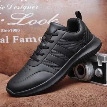 Пара повседневных поварских туфель всесезонные новые легкие мягкие подошвы удобные масляные мужские и женские поварские деловые рабочие кожаные туфли 38