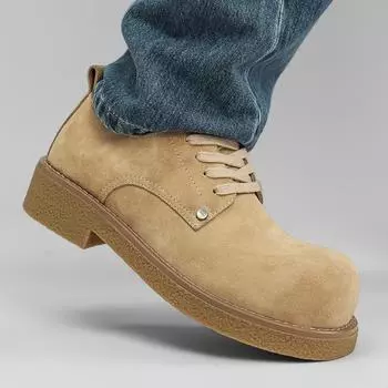 Пара повседневных туфель Толстая подошва, увеличивающая рост, универсальный стиль Повседневная обувь для улицы Осень и зима молодежная обувь 35-45 35 хаки