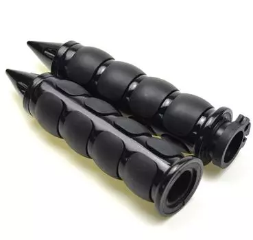 Пара прочных 1-дюймовых алюминиевых и резиновых мотоциклетных рукояток для управления тросиком дроссельной заслонки