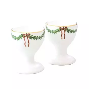 Пара рождественских подставок для яиц Royal Copenhagen Star 2503703 1017458 [Предмет] белый