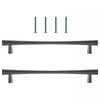 Пара ручек для шкафа, ручки для ящиков, ручки для комода, ручки-кнопки, современные мебельные ручки, простая установка для кухни и ванной T1 серый