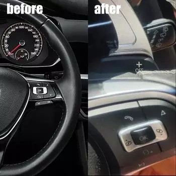 Пара рулевых колес автомобиля левый+правый подрулевые переключатели аксессуары подходят для Volkswagen Golf 6/GTI/R20/Shangku/R36/ автомобильные аксессуары