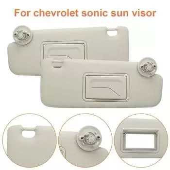 Пара солнцезащитных козырьков левый правый водительский пассажирский боковой солнцезащитный козырек автомобильный солнцезащитный козырек автомобильный солнцезащитный козырек для Chevrolet Sonic 2012-2019 2016