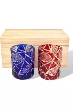 Пара стаканов Rurumi Kiriko, стаканы Paulownia Boxed Rocks, можно мыть в посудомоечной машине, парный набор, поставляется в эксклюзивной коробке, подарок на годовщину, День отца