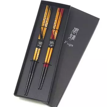 пара свадебных палочек Wakasa, сделанных в посудомоечной машине, нежные палочки для еды, достойная свадебная пара в подарок. Парные палочки для еды, подарок, годовщина, лак, Япония,