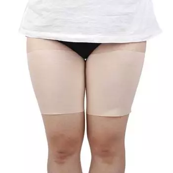 Пара унисекс, антинатирающие набедренные повязки, эластичные, нескользящие, силиконовые, сексуальные подвязки для бедер, размеры от S до 4XL M (thigh 46-50cm) бежевый