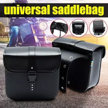 Пара универсальных мотоциклетных седельных сумок, боковая сумка для хранения багажа, сумка для инструментов с вилкой для Honda/Yamaha/Suzuki