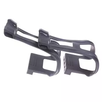 Пара велосипедных велосипедных педалей без ремешков, полузажимы, черные