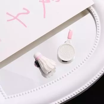 Пара заколок для волос в виде ракетки для бадминтона, персонализированные заколки для челки, детские аксессуары для волос синий