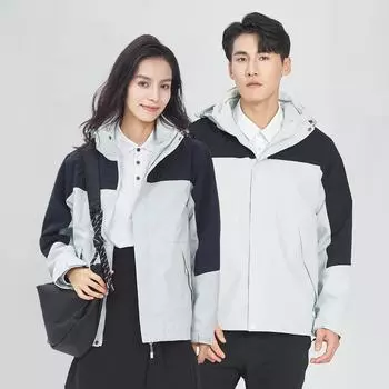 Пара защитных комплектов из двух предметов три в одном для мужчин на осень и зиму, новая универсальная модная куртка с капюшоном в стиле знаменитости из интернета M