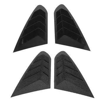 Пара жалюзи на заднее боковое окно, левая и правая крышка воздухозаборника заднего окна, шторки для 4 серии Carbon Fiber Style