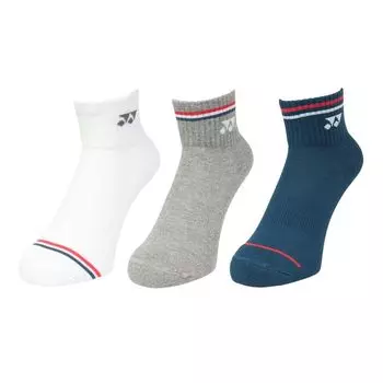 Пара женских носков YONEX Tennis Wear Ankle Socks 3P Только для заказа 29222Y 2024FW 3 Set Womens