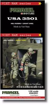 Paracel Miniature Current American Heliborn Troop Soldier 1 Right Door 2 Resin Kit USA3501 1/35