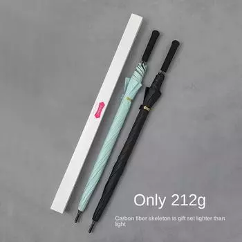 PARACHASE212 G Ультралегкий зонт из углеродного волокна с длинной ручкой 112 см, женский виниловый солнцезащитный зонт с защитой от ультрафиолета