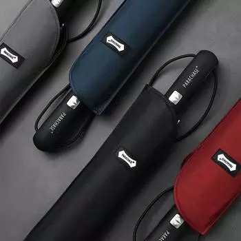 Parachase-большой автоматический зонт для мужчин и женщин, 8 ребер, большой складной деловой зонт, ветрозащитный, 122 см, большой зонт для гольфа вино красного