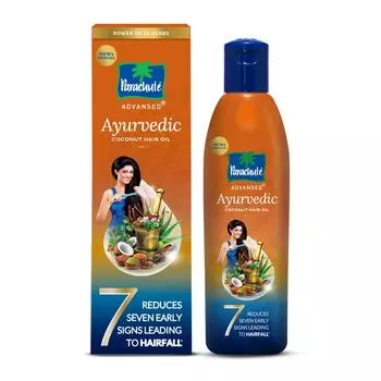 Parachute Advansed Аюрведическое кокосовое масло для волос, контролирует выпадение волос и 7 основных проблем с волосами, 300 мл 45ml
