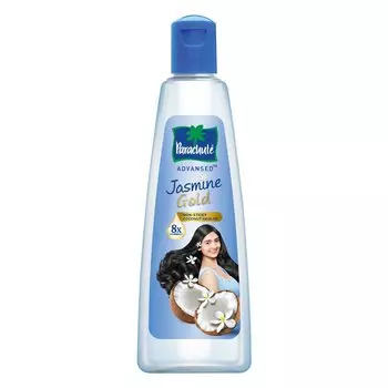 Parachute Jasmine Gold Кокосовое масло для волос 300 мл с витамином Е для мягких блестящих волос, нелипкое питание для всех типов волос