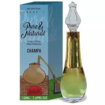 Parag Fragrances Champa Attar/Натуральное парфюмерное масло 12 мл (Чистый и природный алмаз) Безалкогольное и стойкое масло серии Grade-1/Itra/Etra для мужчин/ 12 ml