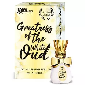 Parag Fragrances Greatness Luxury Attars Series / 12 мл Экстремально стойкие духи Attar Roll-on (Белый уд)