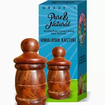 Parag Fragrances Indian Desi Attar Series (Гималайский Кастури/Деревянная упаковка 6мл)
