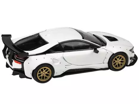 Paragon JADI Liberty Walk BMW i8 Wheel LHD PA55152 White/Gold 1/64