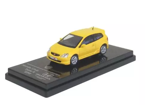 PARAGON PARA64 Honda Civic Type R EP3 2001 Sunlight Yellow RHD Finished Product 1/64