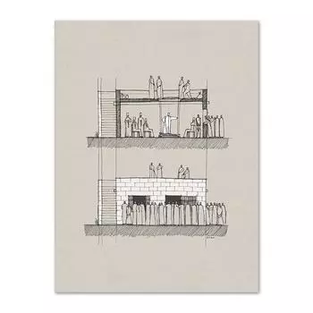 Паралитические чудесные принты Иисус Настенное искусство Исцеление Паралитический Библейский холст Картина Христианская евангельская история Сын Человеческий Библейские зарисовки 21x30cm No Frame