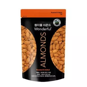Paramount Farms Wonderful Almonds, 400 г, 1 шт., корейские орехи