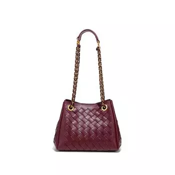 Парашют, женская сумка через плечо, плетеная, цепочка, ощущение высокого класса, одно плечо, подмышечные пучки, сумка-ведро для мамы