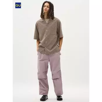 Парашютные штаны Uniqlo Gu 74 PURPLE/MEN L