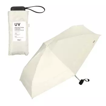 Parasol Shade Cut and Joint Tiny Off Folding Umbrella Shade UV UPF For Both Sunny and Rainy Main Rib Women Wpc. (Limited Color) (100% & Protection,